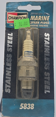 #ad Champion Marine Spark Plug 5838 Stainless Steel Replaces: L78V 833 833M 838 838M $4.99