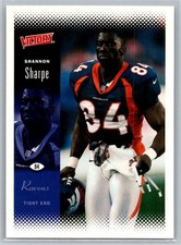 💎2000 Upper Deck Victory Football #19 Shannon Sharpe - Baltimore Ravens💎