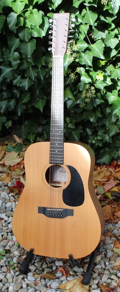 Sigma Guitar DM12E + 12 String + Pickup + Tuner Mahogany Body *EXHIBITOR* - Image 2 of 4