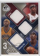 2009 SP Game Used 3 Star Swatches Level 1 Jermaine O'Neal Jamaal Tinsley 12jy