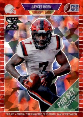 2021 Leaf Pro Set Jaycee Horn RC #40 Cracked Ice 15/50