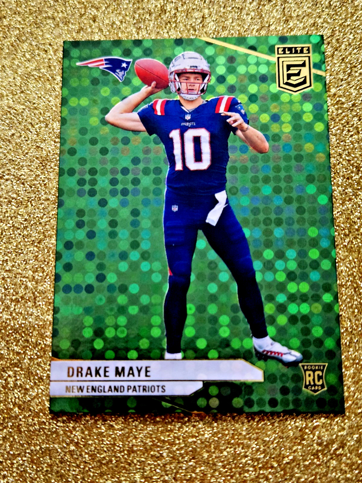 2024 Panini Donruss Elite RC Drake Maye Green Disco Rookie GRADE ME #185 💚💚💚