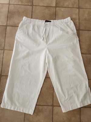Gloria Vanderbilt casuals capris Pull On Women s Sz. XL 100% Cotton Gauzy Lounge