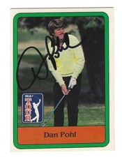 1981 DONRUSS GOLF DAN POHL ROOKIE CARD SIGNED IN PERSON #44