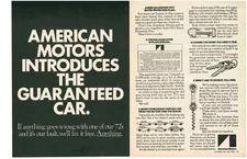 1972 AMC / AMERICAN MOTORS - BUYER PROTECTION PLAN  ~  2-PAGE ORIGINAL PRINT AD
