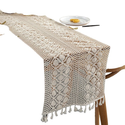 Fall Table Runner With Eucalyptus Leaves - 13x72 Inch Autumn Kitchen Dining Decor