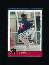 1999 Just Minors CC Sabathia Signed XRC Rookie Auto