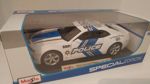 Chevrolet Camaro RS SS 2010 policía 1:18 coche modelo fundido a presión Maisto 31161 - Imagen 3 de 8