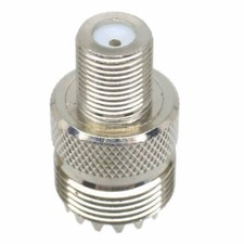 UHF SO239 Female Jack to F TV Female Jack Straight RF Coaxial Adapter Connector