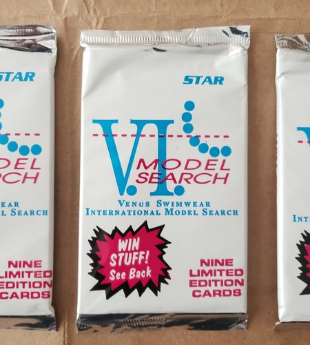 7 New STAR INT. 1994 VENUS Swimwear MODEL SEARCH Limited TRADING CARDS Packs LOT - Picture 2 of 4