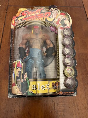 Vintage Capcom  Street Fighter 3rd Strike Alex Action Figure Resaurus Round 1