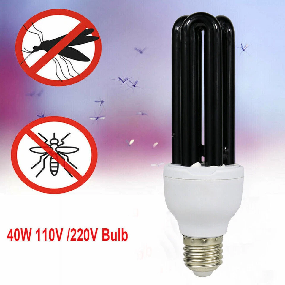 40W E27 110V Blacklight Low Energy 365nm UV Light Bulb Screw Ultraviolet Lamp - Image 3 of 4