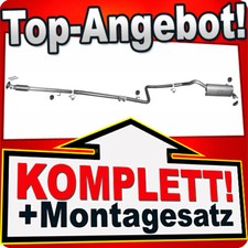 Auspuff für FIAT DOBLO 1.6 JTD OPEL COMBO 1.6 CDTi Ab 2010 SWB + Rohr Vorne