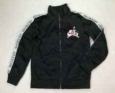 Air Jordan Toddler Boy 2 Jogging Tricot Jacket Black White  Red Sz. Med. 5-6yrs