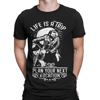 Life is a Trip T-Shirt Funshirt Motorrad Biker Urlaub Freedom Club