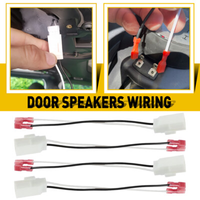 4X Car 72-6514 Door Speaker Wire Harness Plug Adaptor For Dodge Journey Jeep EOA
