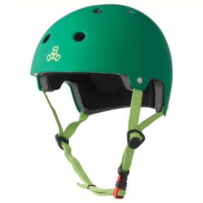 Triple 8 Brainsaver EPS Skateboard/BMX Helm Gummi kelly grün