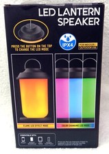LED LANTERN SPEAKER Indoor/Outdoor Color-Changing Speaker NEW 