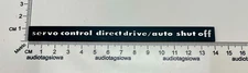 Marantz 6300  Servo Control Direct Drive Badge Custom Made Incised SilverAcrylic