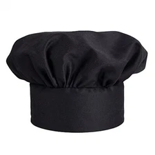  Traditional Chef Hat One Size Black