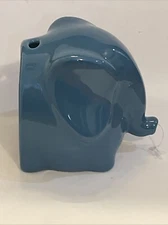 Vintage Lord Nelson Pottery - Elephant String Dispenser Scissor Holder - Blue