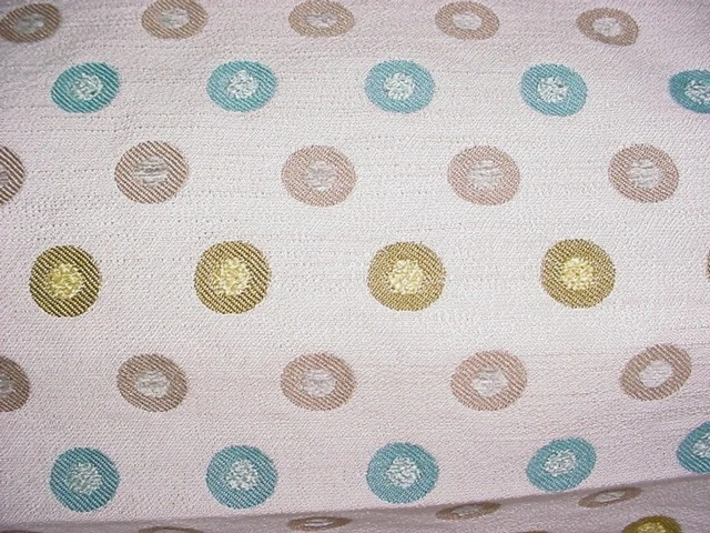 2-1/4Y Groundworks GWF-3049 Ventana Dot Lemongrass Chenille Upholstery Fabric - Image 3 of 4