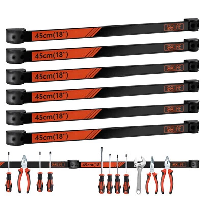 6tlg Magnetleiste Werkzeughalter 45cm Werkzeug Halterung Magnet MAX 138KG - Bild 1 von 4