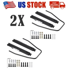 Pair Universal Car Racing Seat Slider Seat Mounting Rail Track Bracket Assembly