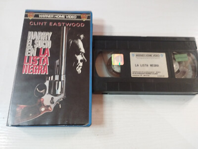 Harry El Sucio La Lista Negra Clint Eastwood 1988 - VHS Cinta Tape Español