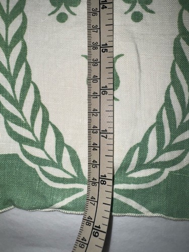 Toalla de té de algodón floral vintage 12x19 pulgadas toalla de mano verde dedo - Imagen 3 de 5