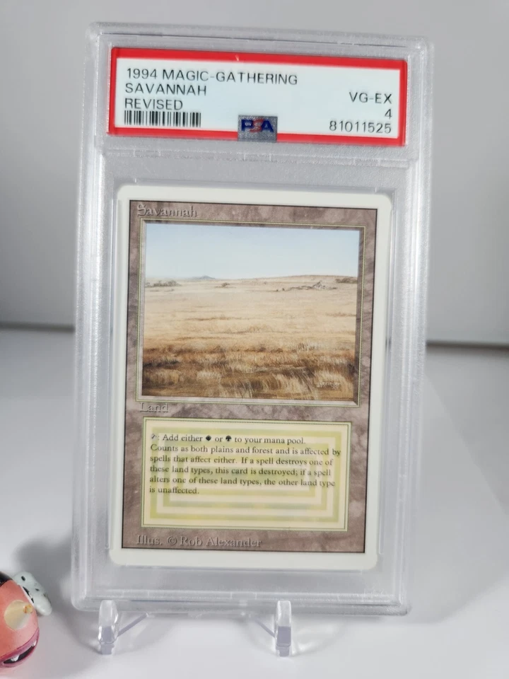 1994 Savannah Revised Vintage  MTG - Dual Land - Magic The Gathering -PSA 4 - Image 2 of 4