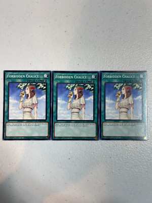 yugioh forbidden chalice common 3x ego1-en0 playset EGO1