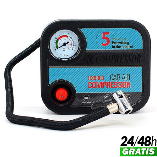 MINI COMPRESOR DE AIRE MECHERO BOMBA AIRE INFLADOR RUEDA COCHE BICICLETA MOTO eBay