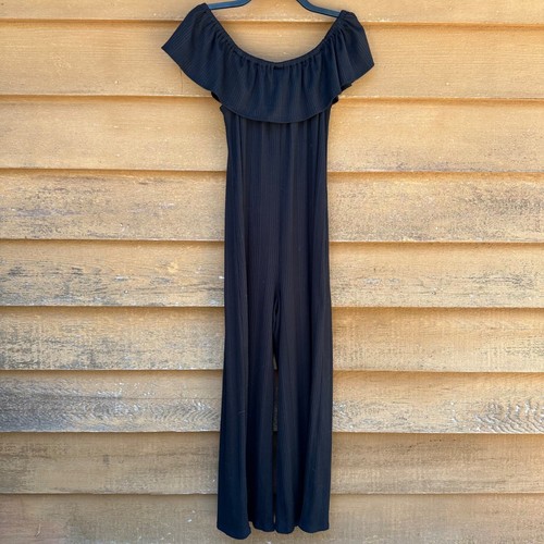 Art Class Black Romper Jumper Pants Off Shoulders Romper Big Girls Size 14/16 - Picture 6 of 8