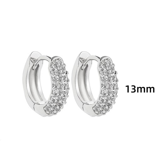 Minimalista Mujeres Redondos Circonio Circonio Pendientes de Arro Piercing Joyería Abrazos Hebillas Orejas Nuevos - Imagen 23 de 24