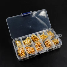 Yeah Racing SSS-250 12.9 Grade Steel Gold Coated Screws Set (250 Pcs) w/Mini box