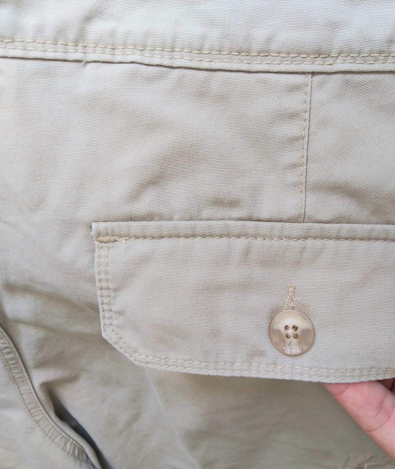 Camel Active Cargo Shorts Men's 38 Tan Khaki Beige Reinforced Seams 12" Inseam image 4