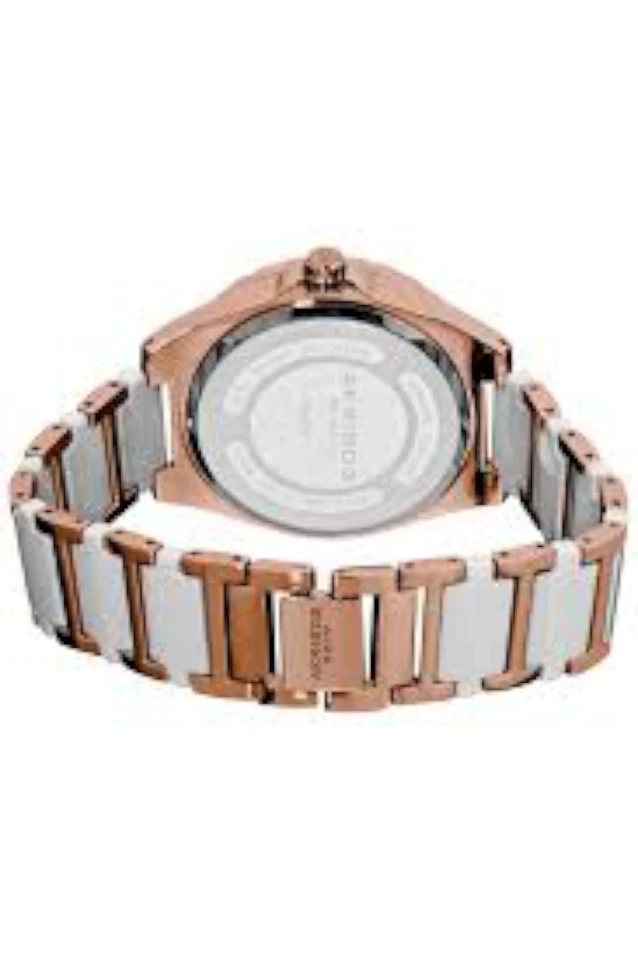 NUEVO Reloj de cuarzo japonés con pantalla analógica de cerámica para mujer Akribos XXIV AK514WTR Foto 4 de 4