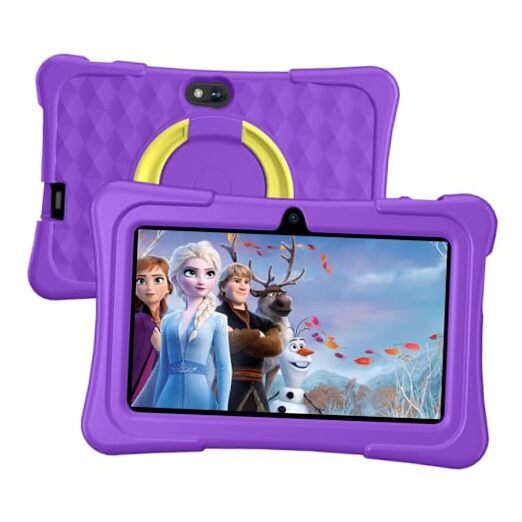 Kids Tablet, 7 inch Android Tablet for Kids, 6GB RAM 32GB ROM Quad-Core Purple-image