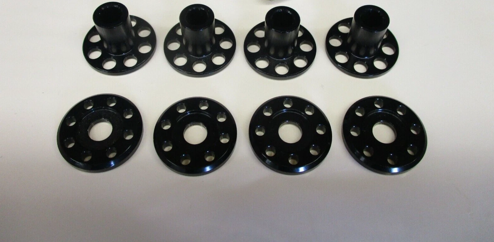 Honda CR125 2006 DOCWOB black alloy radiator top hat washers fitting kit