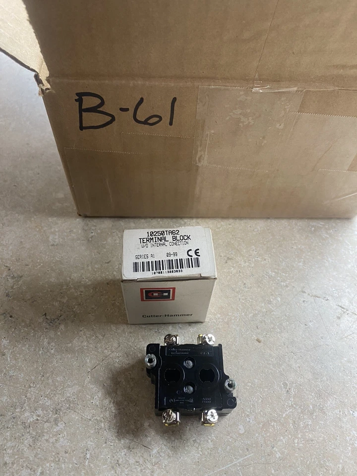EATON 10250TA62 TERMINAL BLOCK, CUTLER-HAMMER ( NEW IN BOX ) - Image 2 of 2