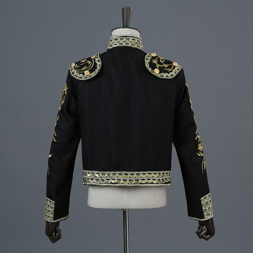 2pcs Mens Spanish Bullfighter Matador Outfit Tassel Cosplay Costume Jacket Pant - Picture 10 of 14