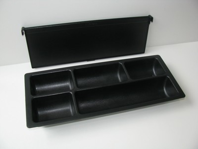 2pc Steelcase Desk Drawer Insert Black Plastic Divider Organizer Part Set 2pc Steelcase Desk Drawer Insert Black, Desk Tray Inserts