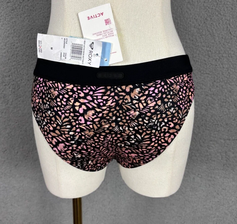 Parte inferior de bikini Roxy Active para mujer cachemira multicolor mediana nueva con etiquetas. Foto 4 de 4