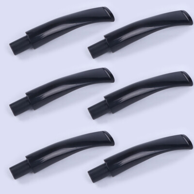 tobacco pipe mouthpiece Black Replacement Stem for Smoking Pipe Fit 9mm Filter Pipe Stem, Replacement Acrylic Stem