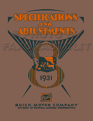1931 Buick Salesmans Book Authentic Reproduction