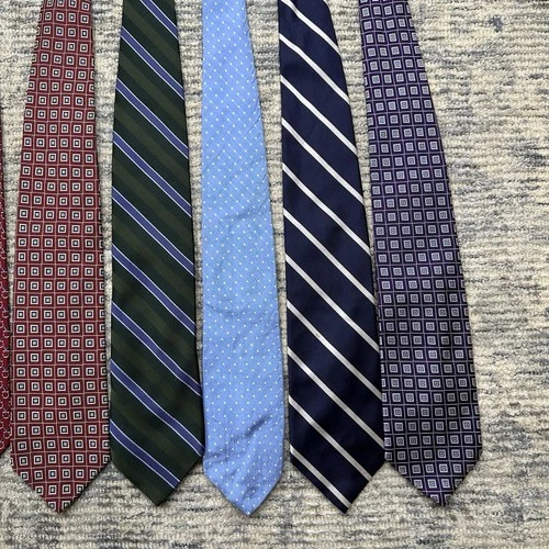 Lot of 8 Brooks Brothers Makers Silk Ties Made USA NYC Striped Geometric Dot image 3