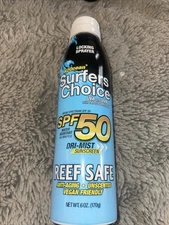 1X H2Ocean Surfers Choice SPF 50 Dri Mist Sunscreen Reef Safe 6oz NEW Exp 7-25