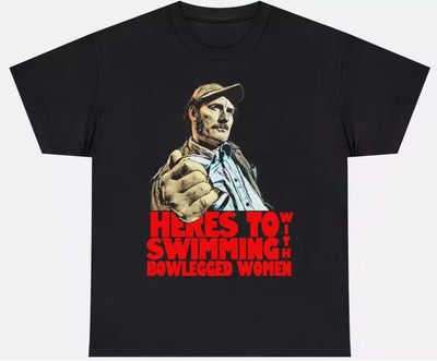 Quint Jaws 1975 Movie Robert Shaw Funny Vintage T-Shirt S-5XL Men Women Unisex