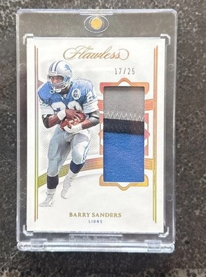 2022 Panini Flawless Barry Sanders Gold Flawless Patches /25